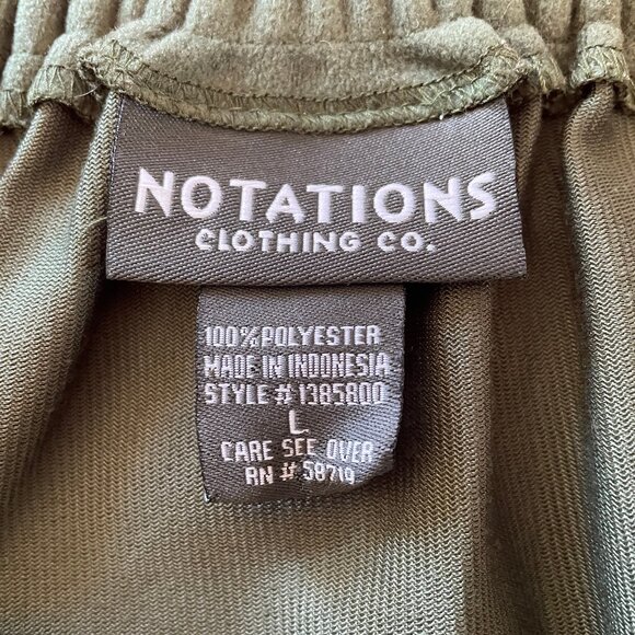 NOTATIONS Clothing Co Long Skirt With Tribal Pattern and Fringe at Bottom Sz L - Picture 7 of 8